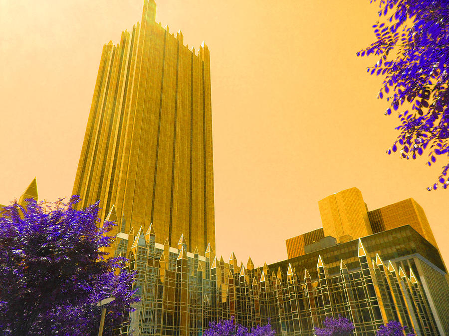 Pittsburgh Digital Art - Tower Gold by Joseph Wiegand