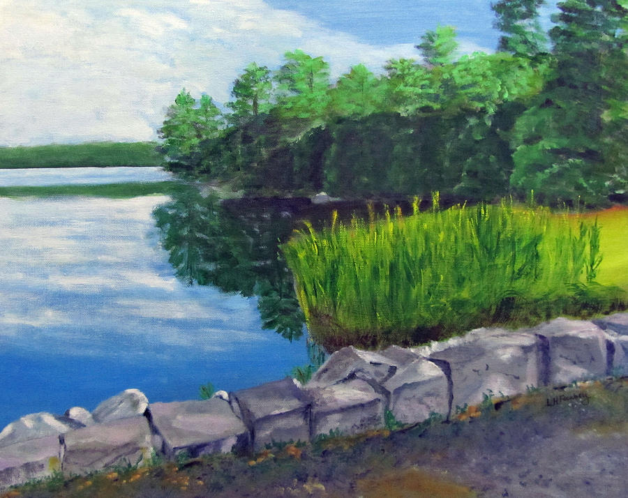Tower Hill Pond Painting by Linda Feinberg