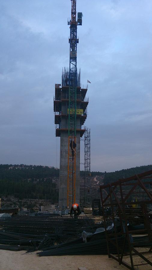 Tower In Progress Photograph by Moshe Harboun