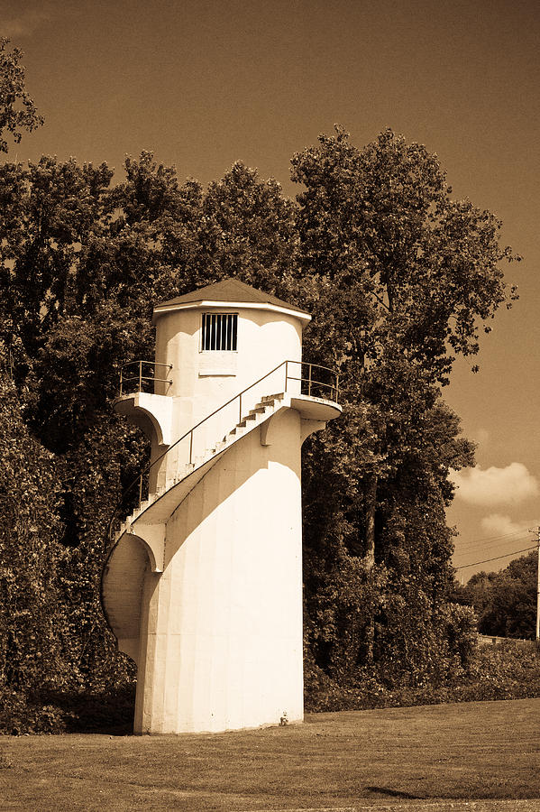 Lighthouse Photograph - Tower in Sepia by Douglas Barnett