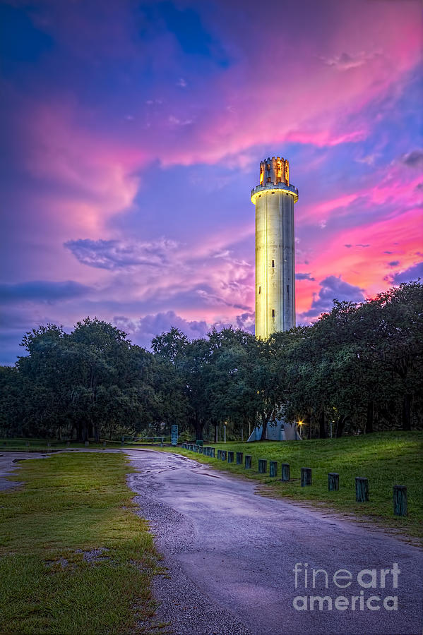 Sunset Photograph - Tower in Sulfur Springs by Marvin Spates