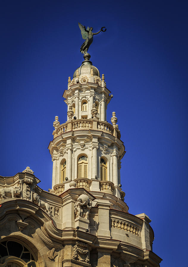 Tower of former Centro Gallego Photograph by Levin Rodriguez