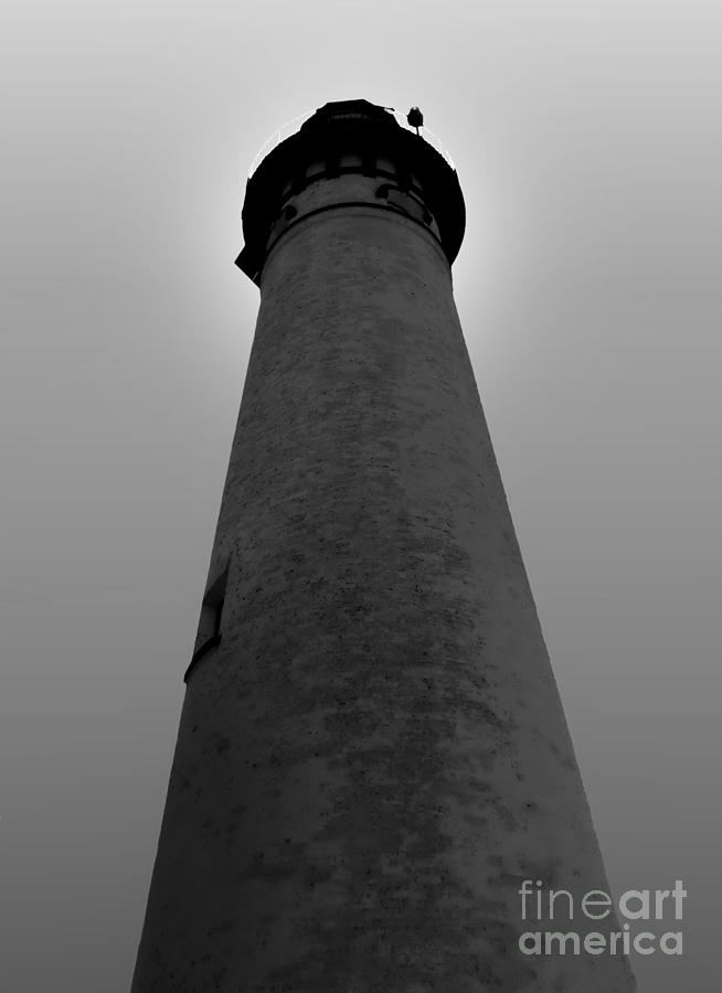 Tower of Light BW Digital Art by Tim Richards