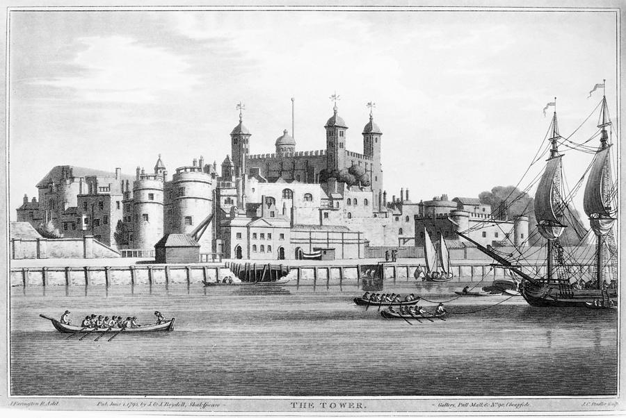 Castle Painting - Tower Of London, 1795 by Granger
