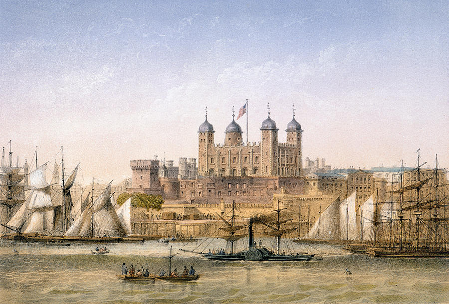Tower Of London Painting - Tower Of London, 1862 by Achille-Louis Martinet