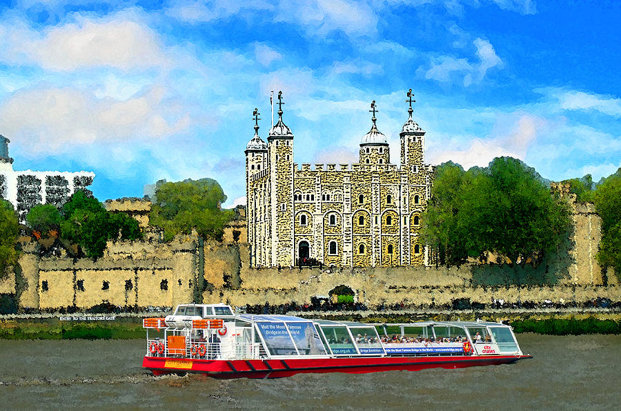 Tower Of London Mixed Media - Tower of London by Peter Allen