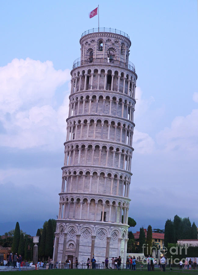 Tower of Pisa - Evening Light Photograph by Phil Banks