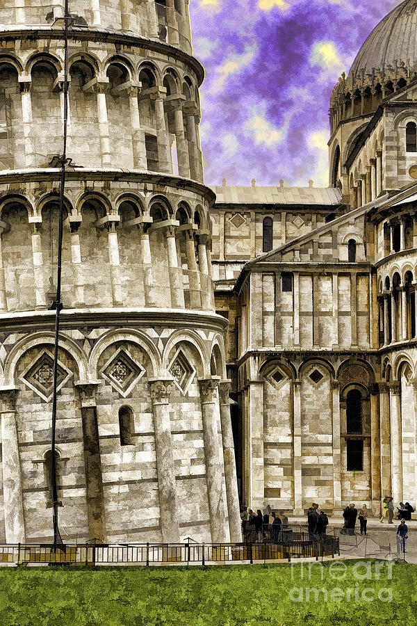 Tower Of Pisa  Digital Art by Timothy Hacker
