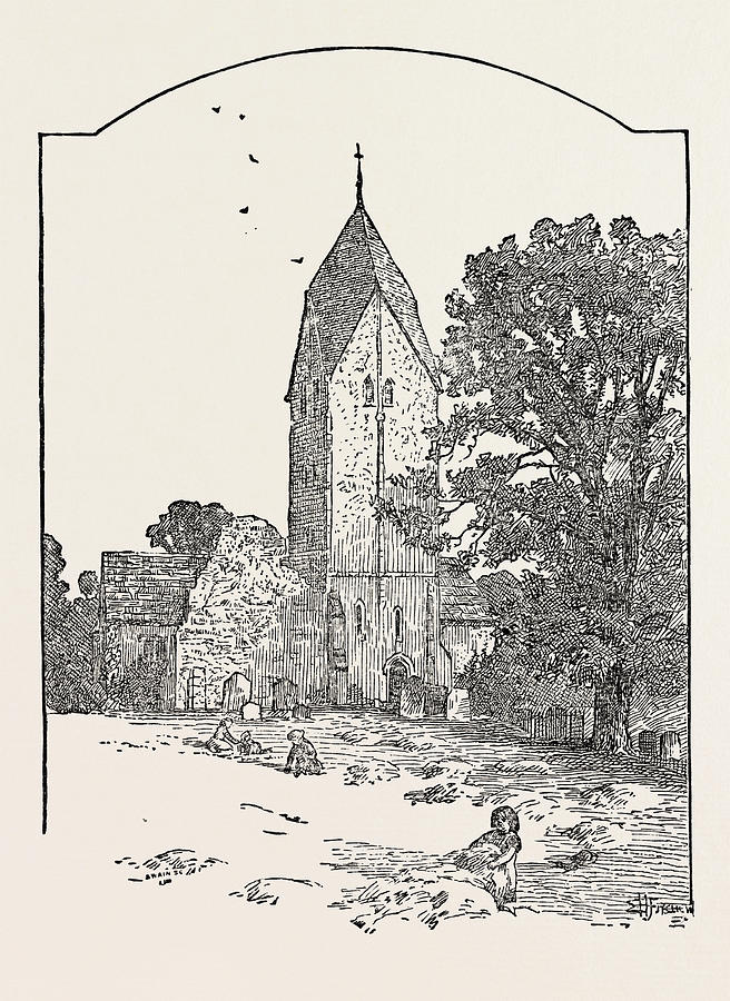 Tower Of Sompting Church Drawing by English School - Fine Art America