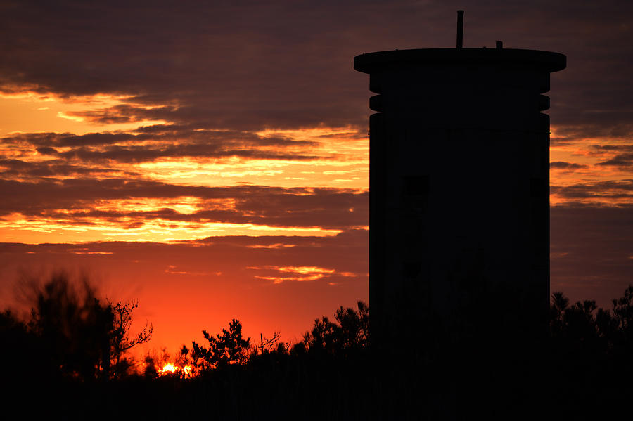 FCT1 Tower Sunrise on Fenwick Island Photograph by Bill Swartwout