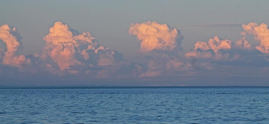 Towering Clouds from Long Sands Beach York Maine Photograph by Michael Saunders