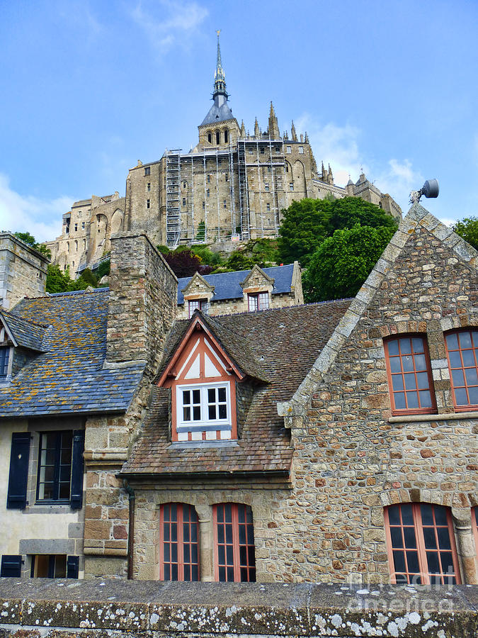 Towering Mont St. Michel Photograph by Crystal Nederman