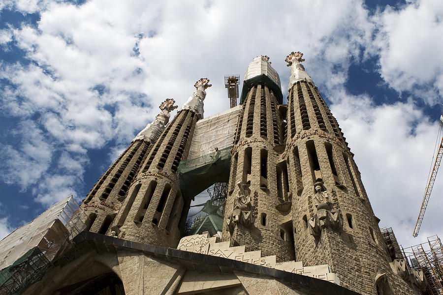 Towers of Sagrada Familia Photograph by Lorraine Devon Wilke