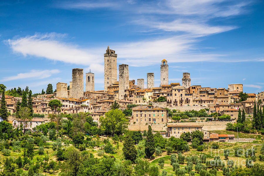 Architecture Photograph - Towers of San Gimignano by JR Photography