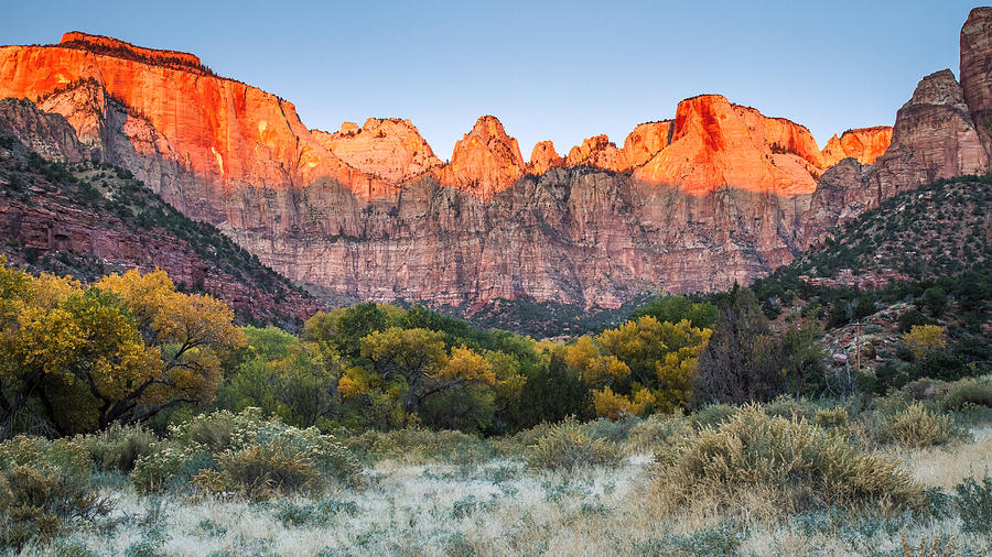 Towers of the Virgin Sunrise Photograph by Pierre Leclerc Photography