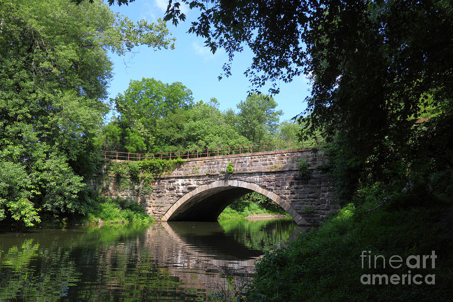 Town Creek Aqueduct Maryland Photograph by James Brunker