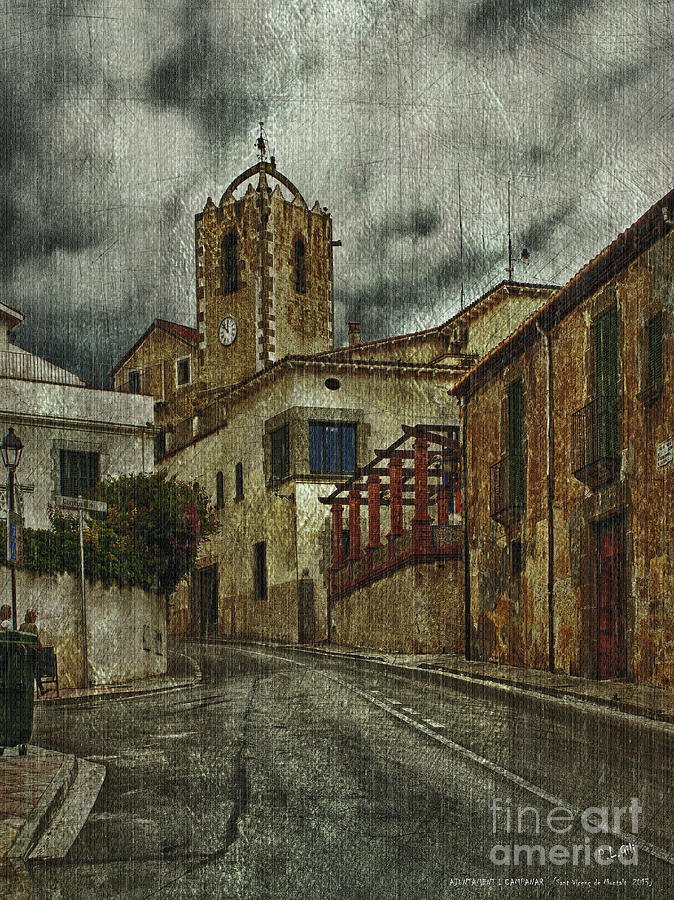 Town Hall And Church Bell Tower Photograph by Pedro L Gili