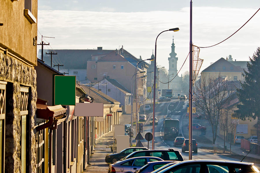 Town of Bjelovar winter streets Photograph by Brch Photography