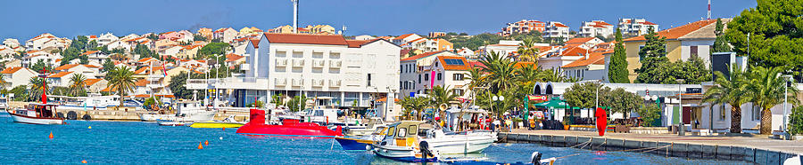 Town of Novalja waterfront panorama Photograph by Brch Photography