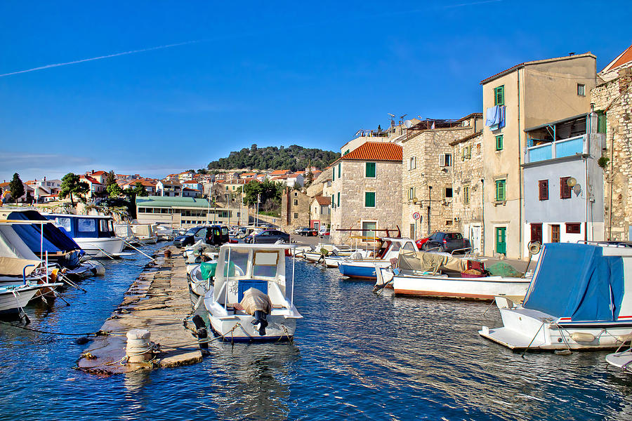 Town of Sibenik old fishermen harbor Photograph by Brch Photography