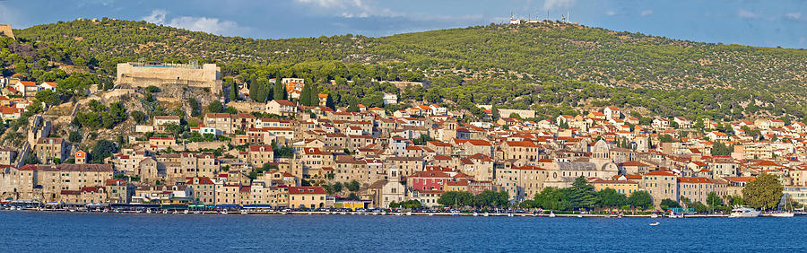 Town of Sibenik waterfront panorama Photograph by Brch Photography