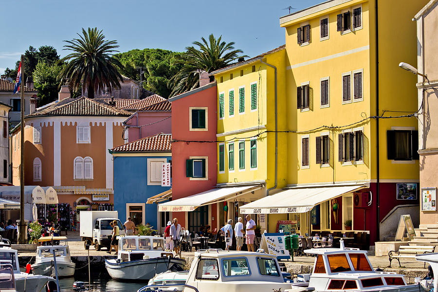 Town of Veli losinj colorful waterfront Photograph by Brch Photography