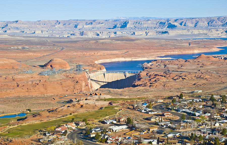 Desert Photograph - Town on Lake Powell Page by Kate Sumners