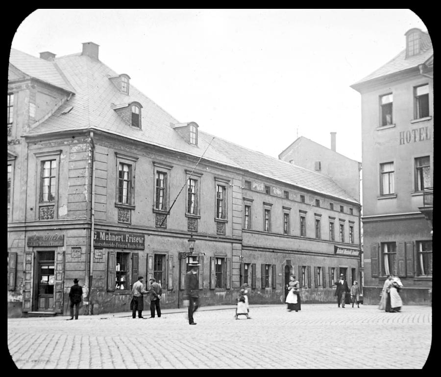 Town Square Reichenbach Germany 1903 Photograph by A Macarthur Gurmankin