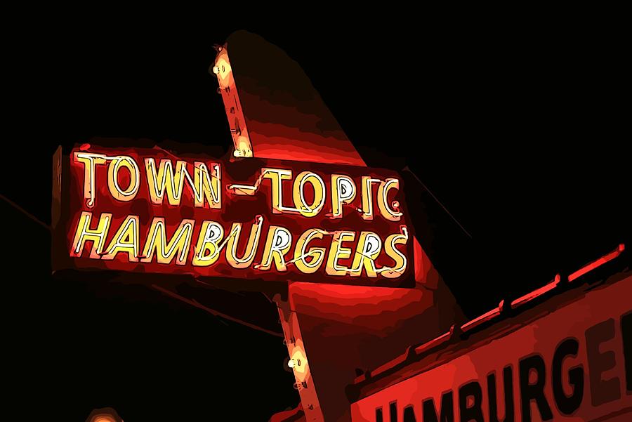 Town-Topic Hamburgers Red Photograph by Elizabeth Sullivan