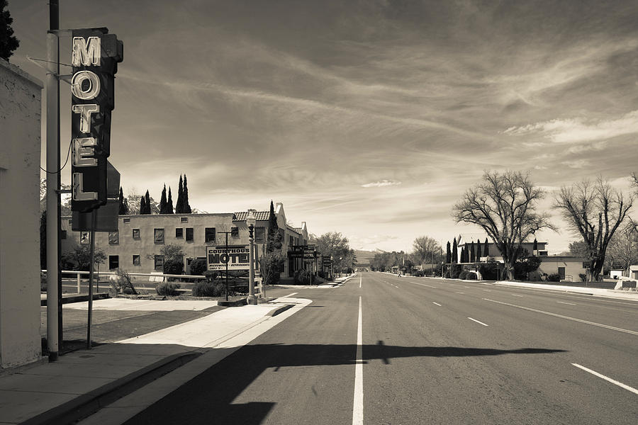 Town View Along U.s. Route 395 Photograph by Panoramic Images