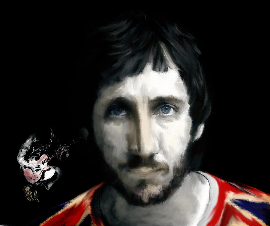 Townshend Pete Townshend Painting by Iconic Images Art Gallery David Pucciarelli