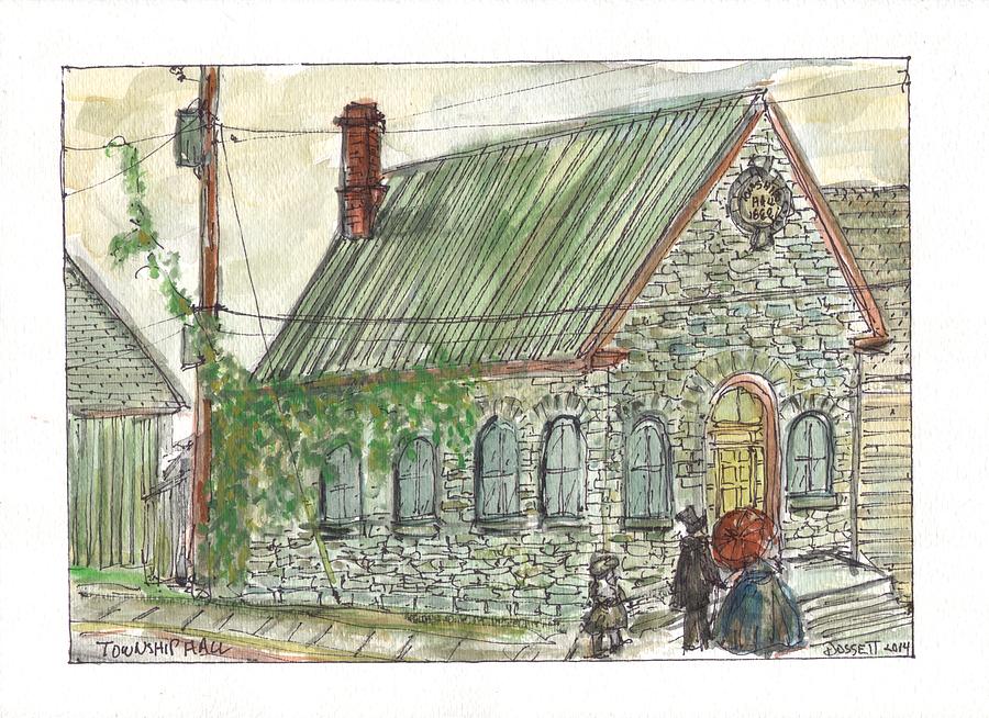 Township Hall Painting by David Dossett