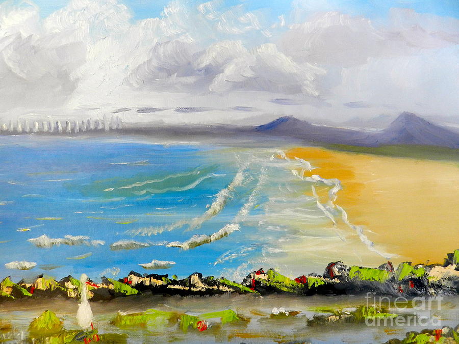 Impressionism Painting - Towradgi Beach by Pamela  Meredith