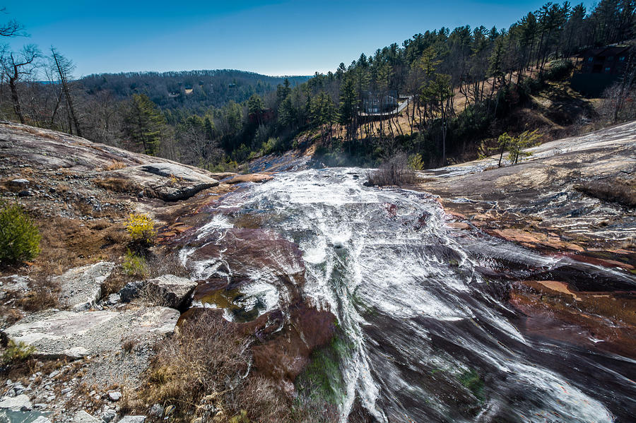 Nature Photograph - Toxaway Falls by Randy Scherkenbach