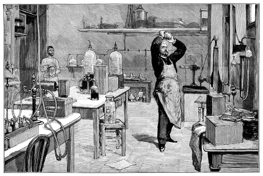 Toxicology Laboratory, 1893 Photograph By Science Photo Library - Fine 