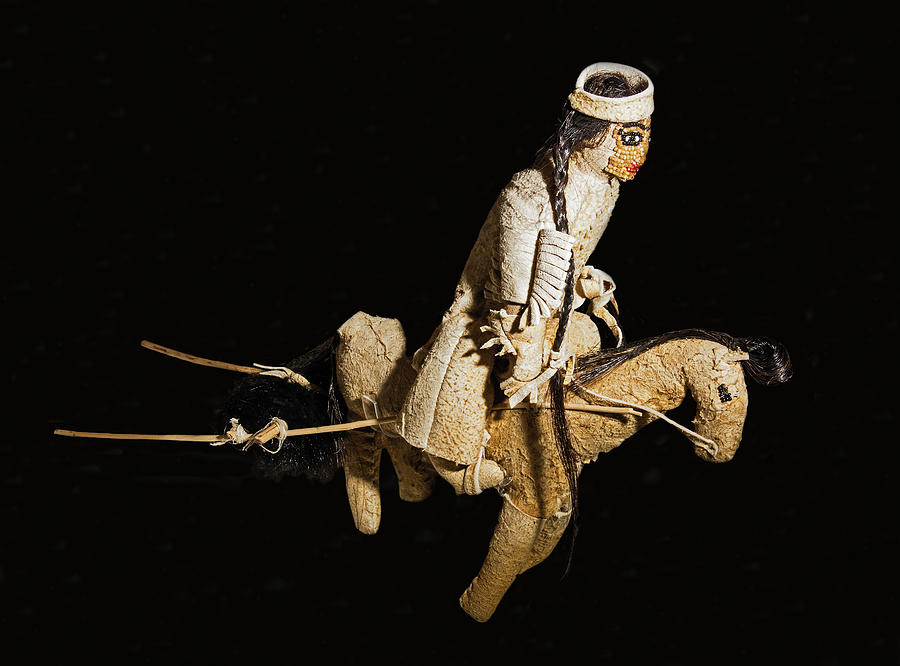 Toy Horse And Rider, Plains Indian Photograph by Millard H. Sharp