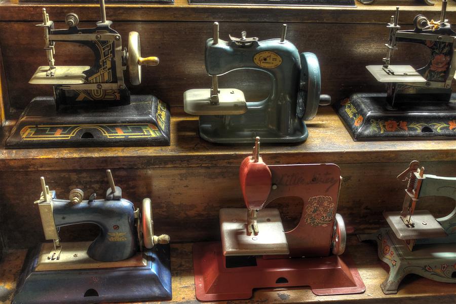Toy Photograph - Toy Sewing Machines by Jane Linders