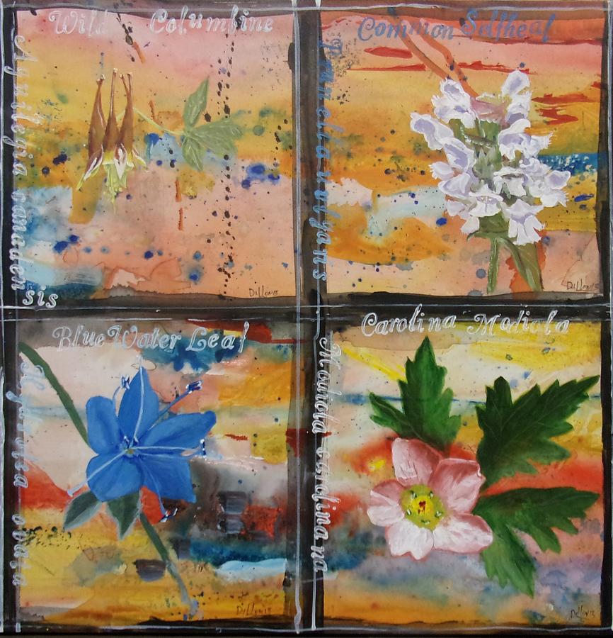Texas Wildflowers Tp R Painting by Michael Dillon