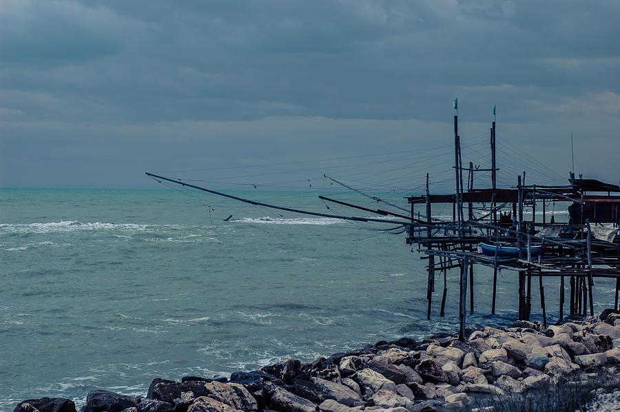 Winter Photograph - Trabocco by AM FineArtPrints