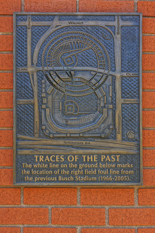 St. Louis Cardinals Photograph - Traces of the Past Busch Stadium DSC01113 by Greg Kluempers