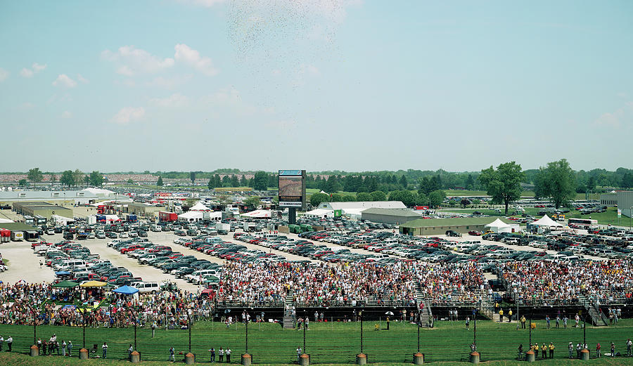 Track And Crowds, Indianapolis 500 Photograph By Panoramic Images