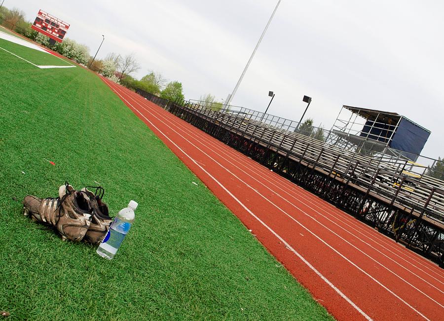 Bottle Photograph - Track And Field by Tom Druin