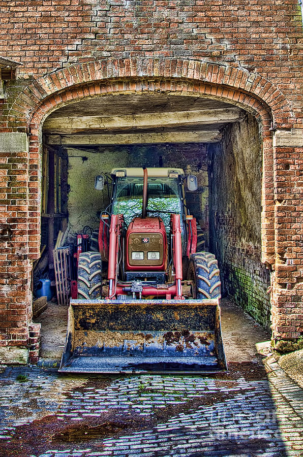 Tractor at rest Photograph by Steev Stamford