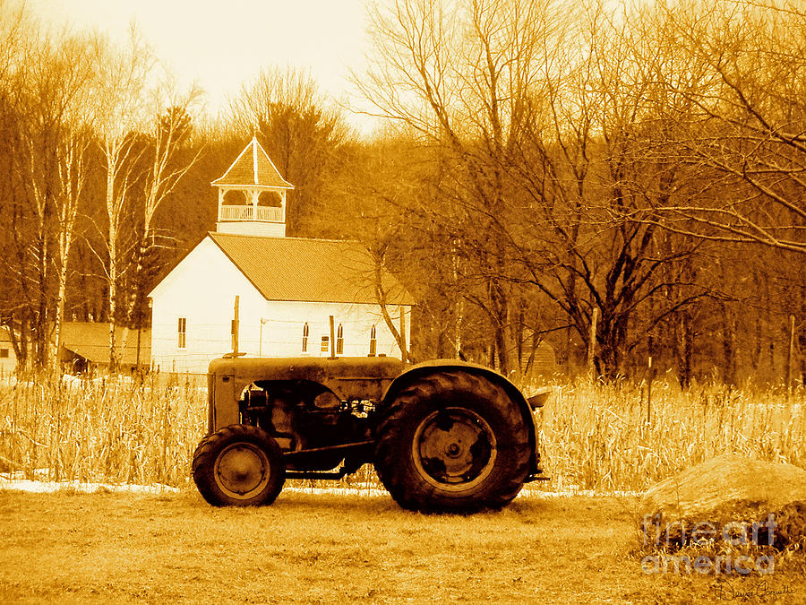 Tractor in the Field Photograph by Desiree Paquette