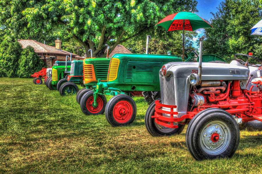 Tractor Line Photograph by Ray Congrove