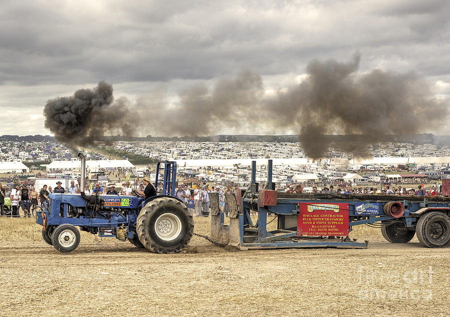 Vintage Photograph - Tractor Pull  by Rob Hawkins