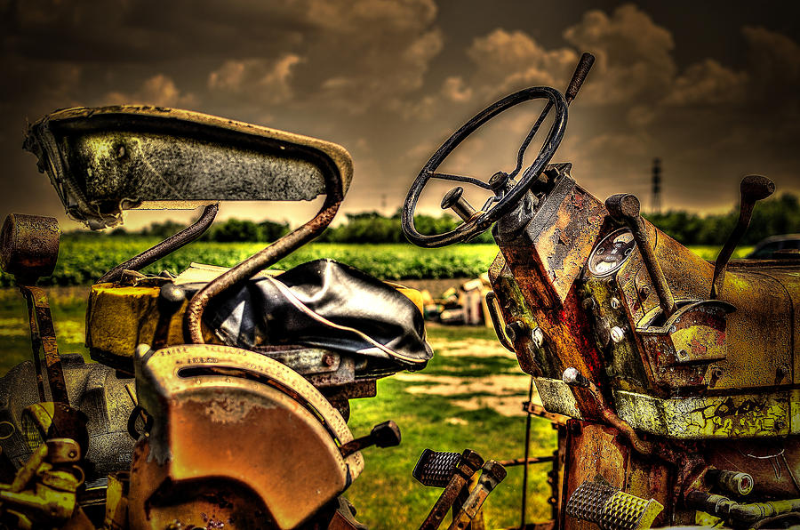 Vegetable Photograph - Tractor Seat by David Morefield
