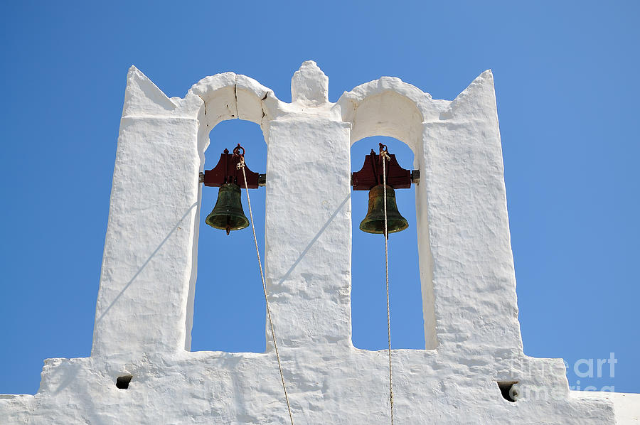 Traditional belfry in Sifnos island Photograph by George Atsametakis