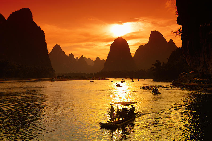 Traditional Boats To Transport Tourists Photograph by David Santiago ...