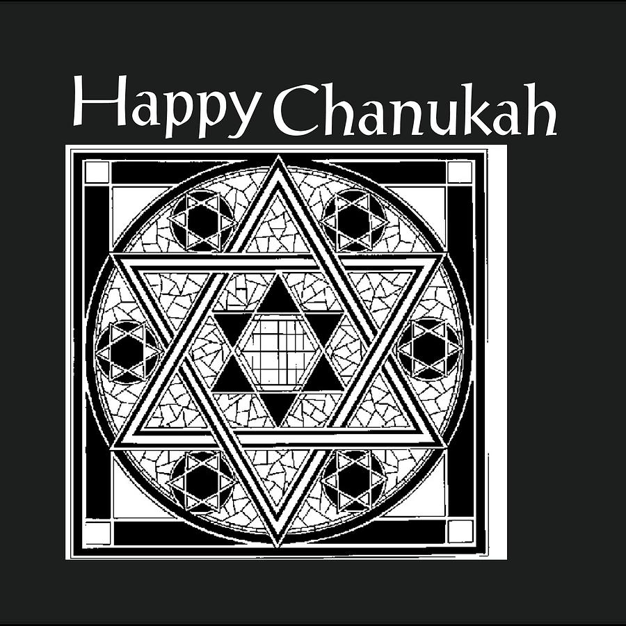 Hanukkah Digital Art - Traditional Chanukah by Florene Welebny